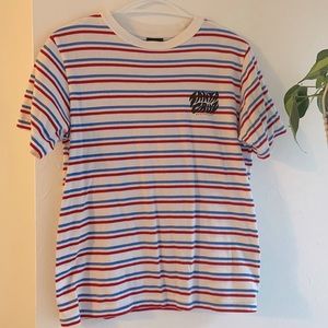Men’s Small Santa Cruz Striped Tee